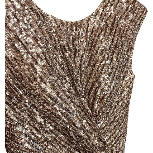 Odrella Bayan Elbise Sequin Floor Length Gown - Picture 6 of 16